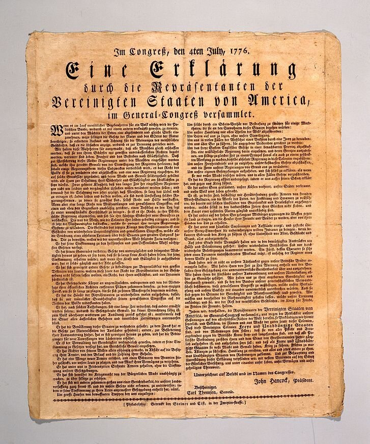 After the Founders Declared Independence, Printers Quickly Translated the Text for German-Speaking Americans